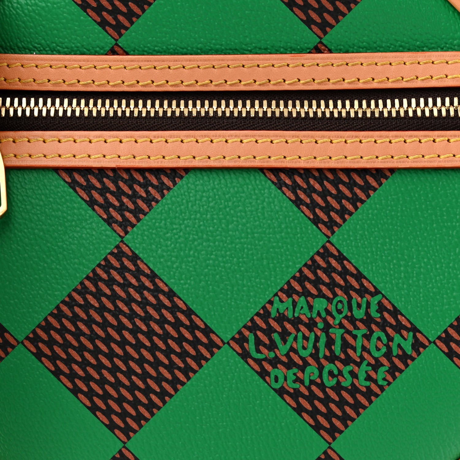 Louis Vuitton Damier Pop Chess Messenger Green 8 of 10