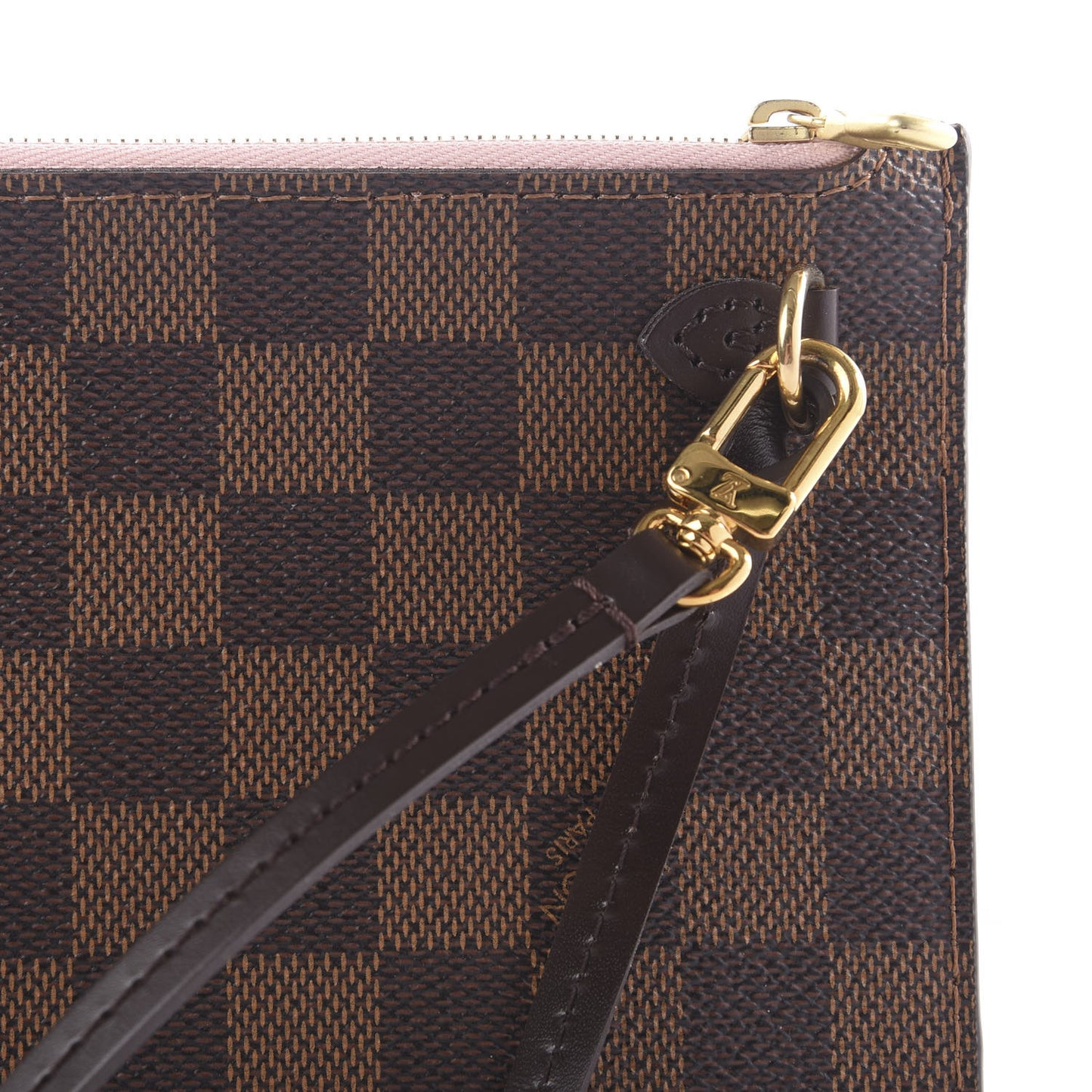 Damier Ebene Neverfull MM GM Pochette Rose Ballerine