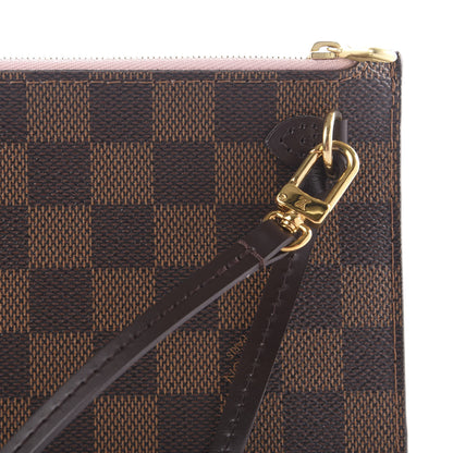 Louis Vuitton Damier Ebene Neverfull MM GM Pochette Rose Ballerine 8 of 8