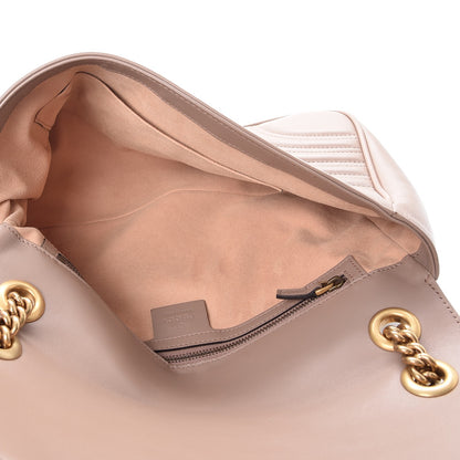Gucci Calfskin Matelasse Medium GG Marmont Shoulder Bag Porcelain Rose 5 of 8