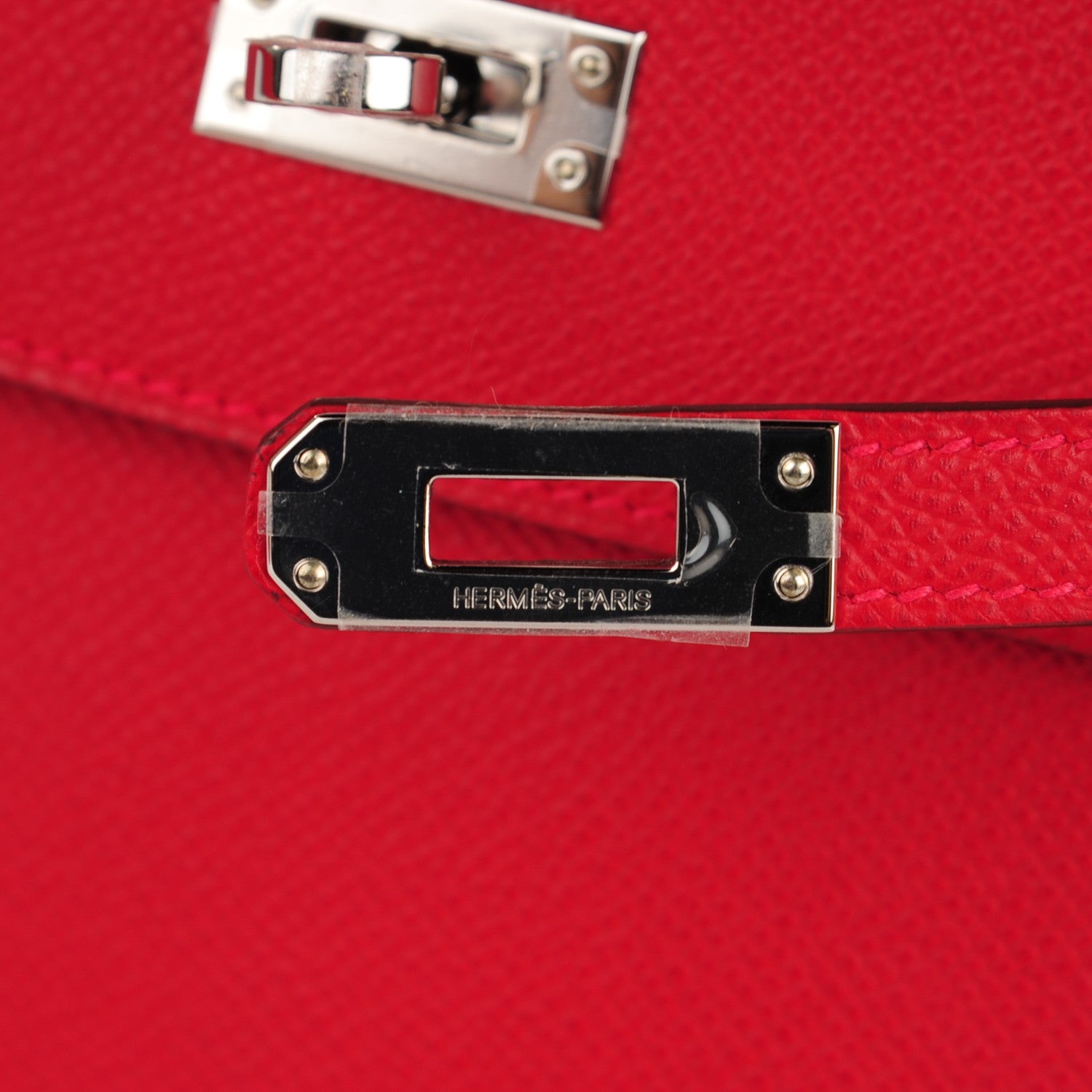 Hermes Epsom Kelly Pochette Clutch Rouge Casaque 8 of 18