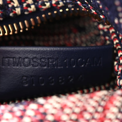 Burberry Canvas Knitted Check Mini Peg Duffle Bag Marine 8 of 11