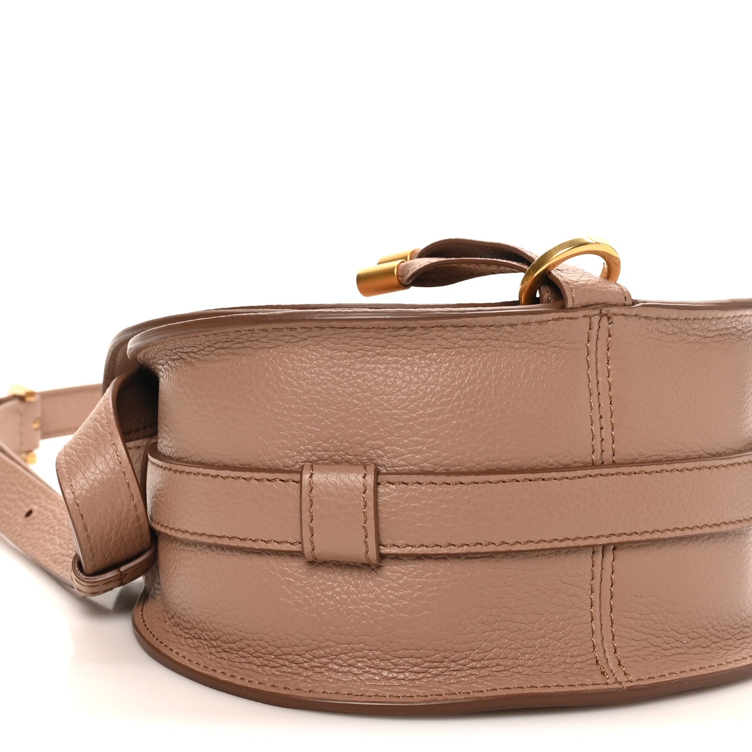 Chloe Grained Calfskin Small Marcie Saddle Bag Woodrose 7 of 8