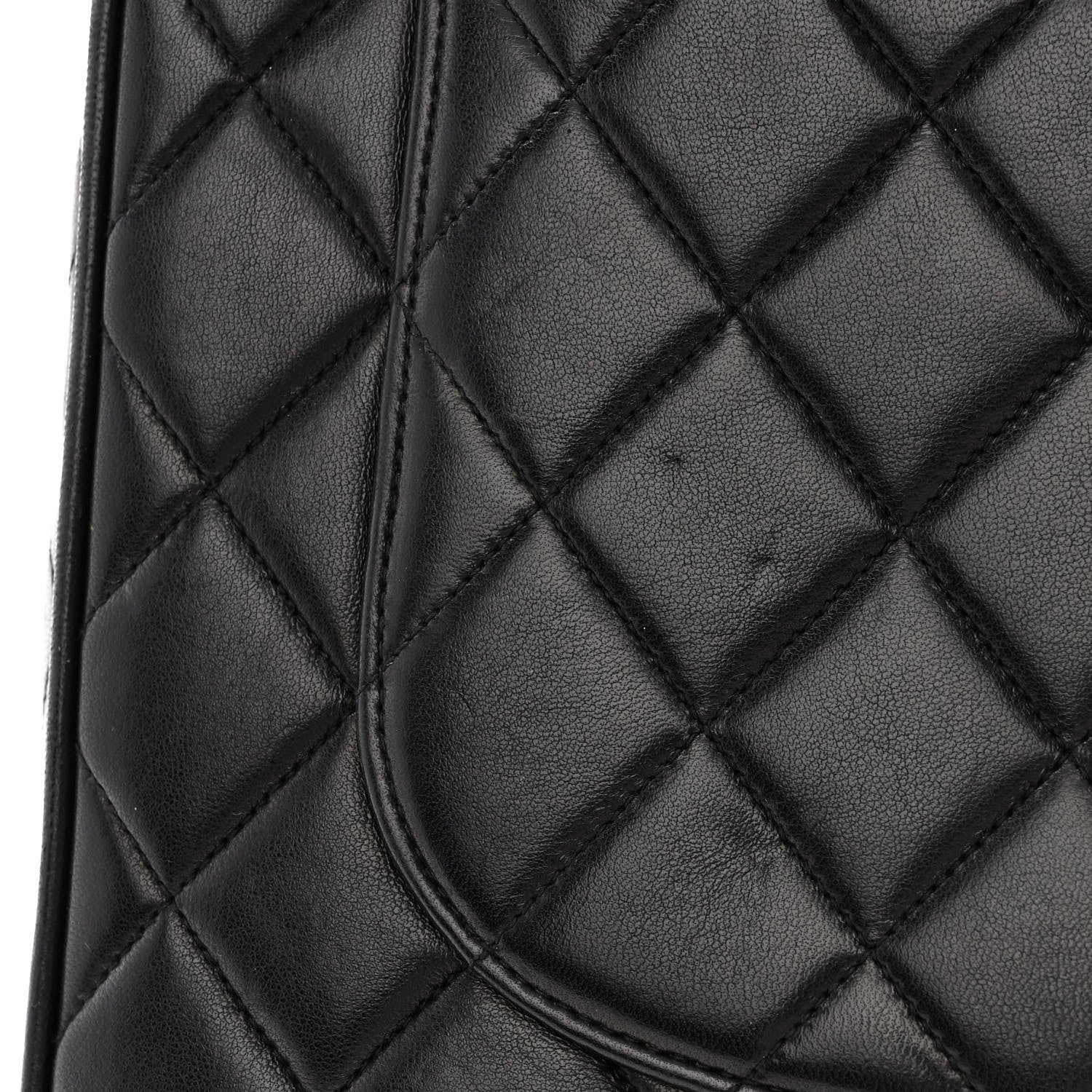 Chanel Lambskin Quilted XL Jumbo Single Flap Black 15 of 16