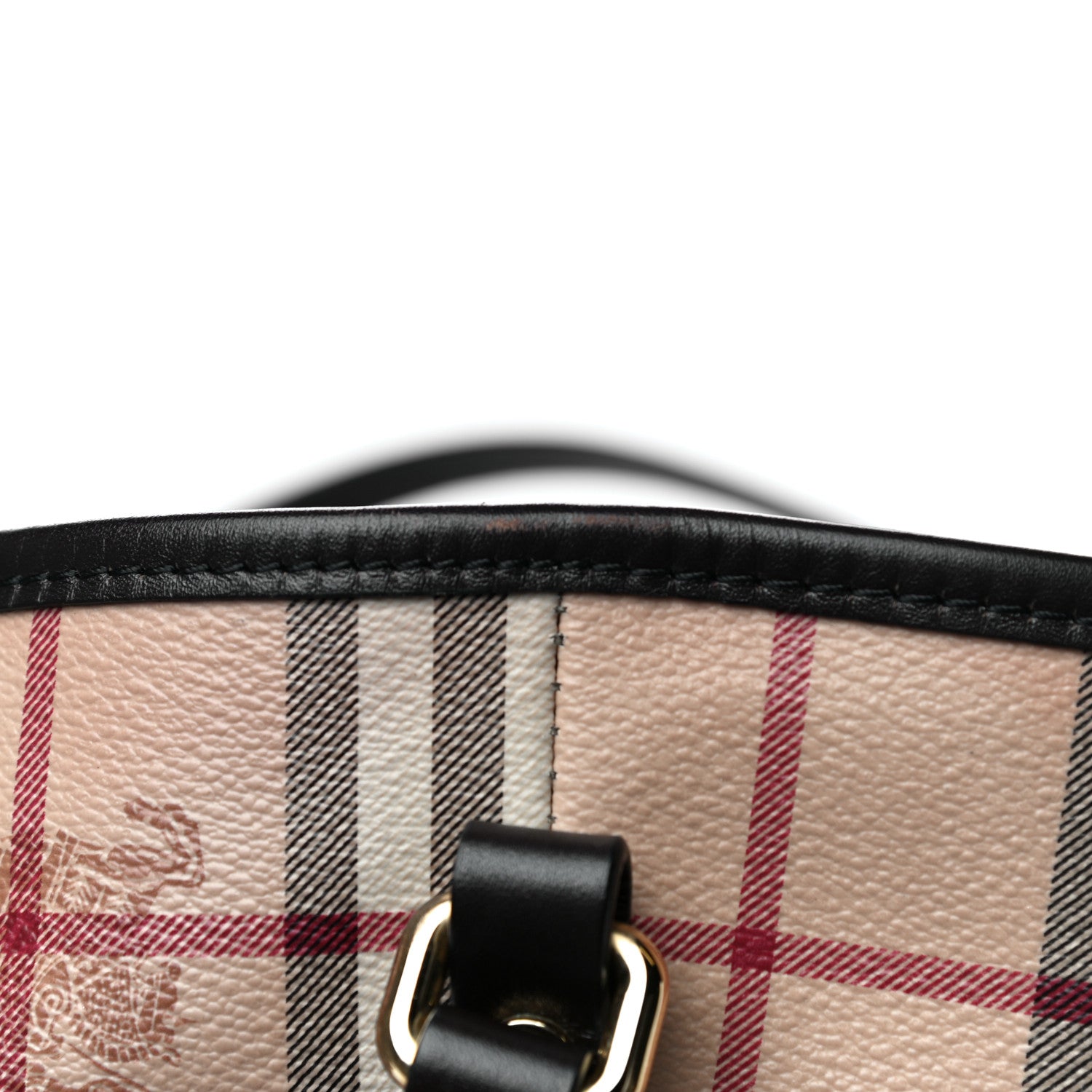 Burberry Haymarket Check Small Canterbury Tote Chocolate 11 of 14