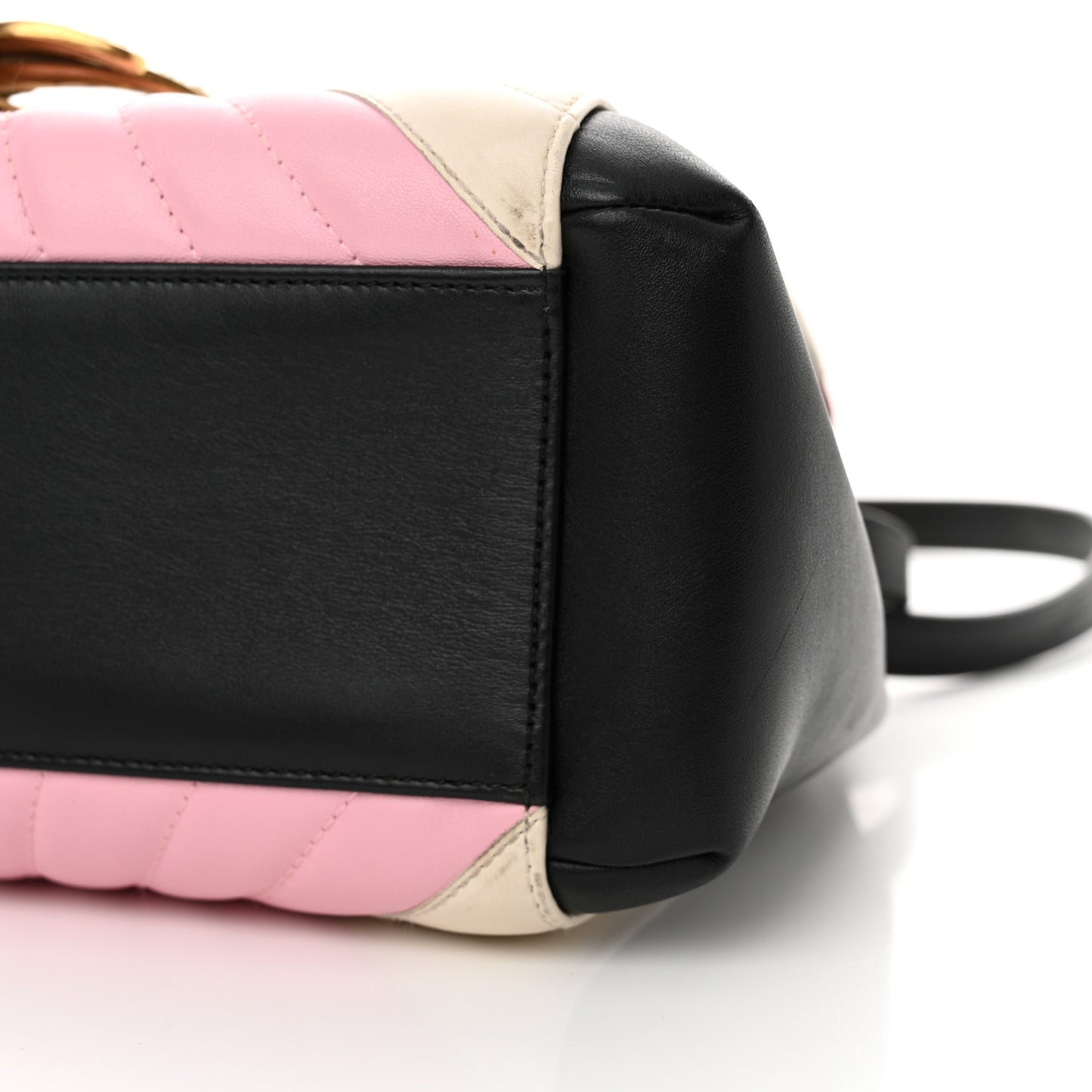 Calfskin Bamboo Trapuntata Queen Margaret Top Handle Bag Blue Agata Hibiscus Red Mystic White Sugar Pink