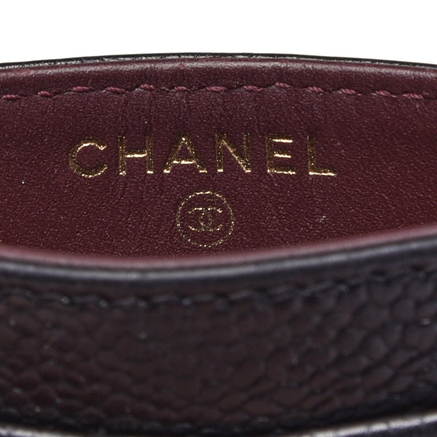 Caviar Quilted Card Holder Black