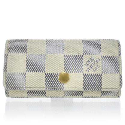 Louis Vuitton Damier Azur Multicles 4 Key Holder 1 of 9
