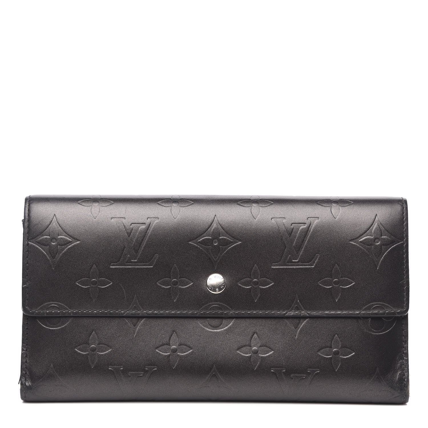 Louis Vuitton Mat Monogram Porte Tresor International Black 1 of 12