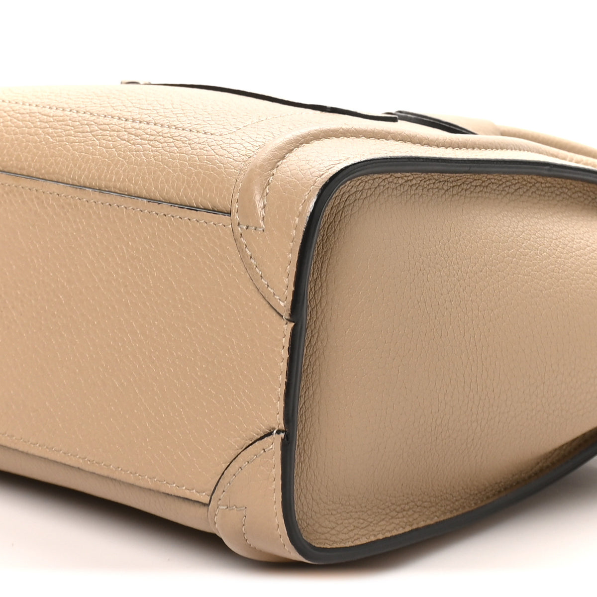 Drummed Calfskin Nano Luggage Dune