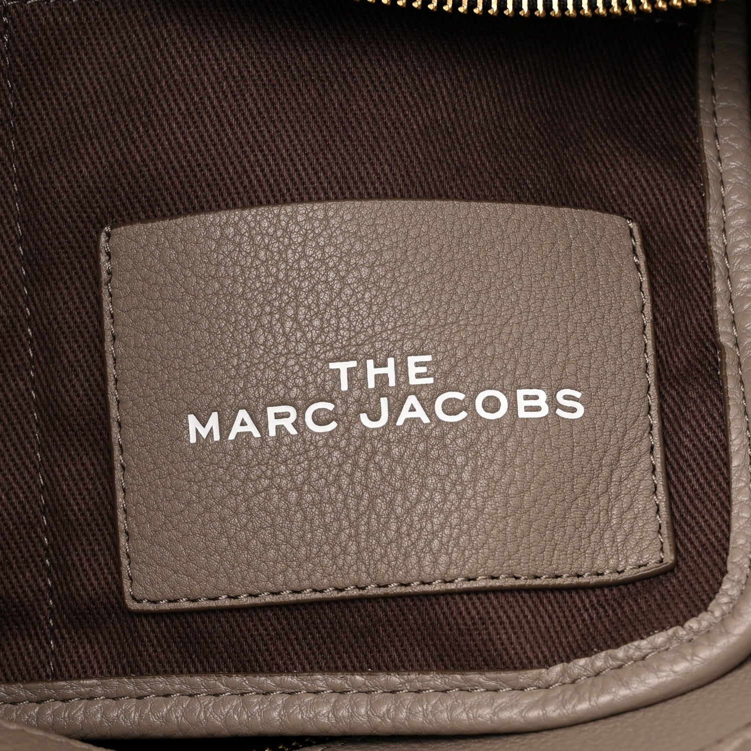 Marc Jacobs Grained Calfskin Medium The Tote Bag Grey 6 of 11