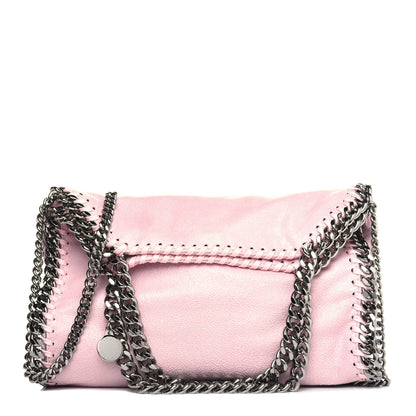 Stella McCartney Shaggy Deer Mini Falabella Fold Over Tote Pink 1 of 12