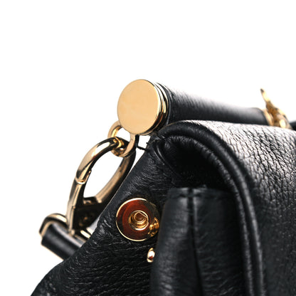 Dolce & Gabbana Grained Deerskin Large Miss Sicily Satchel Black 10 of 11