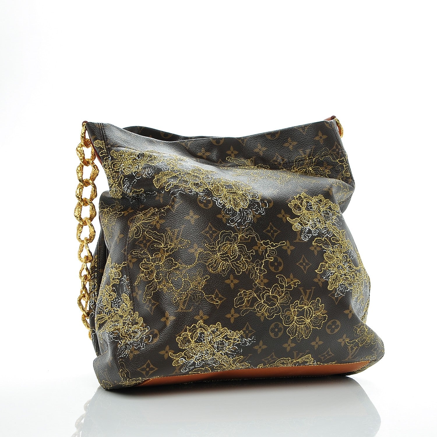 Louis Vuitton Monogram Dentelle Fersen Gold 3 of 7