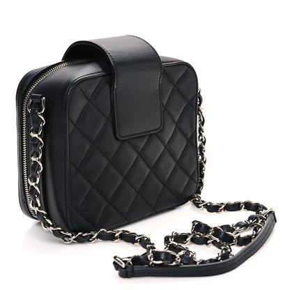 Chanel Lambskin Quilted Mini CC Box Camera Bag Black 3 of 11