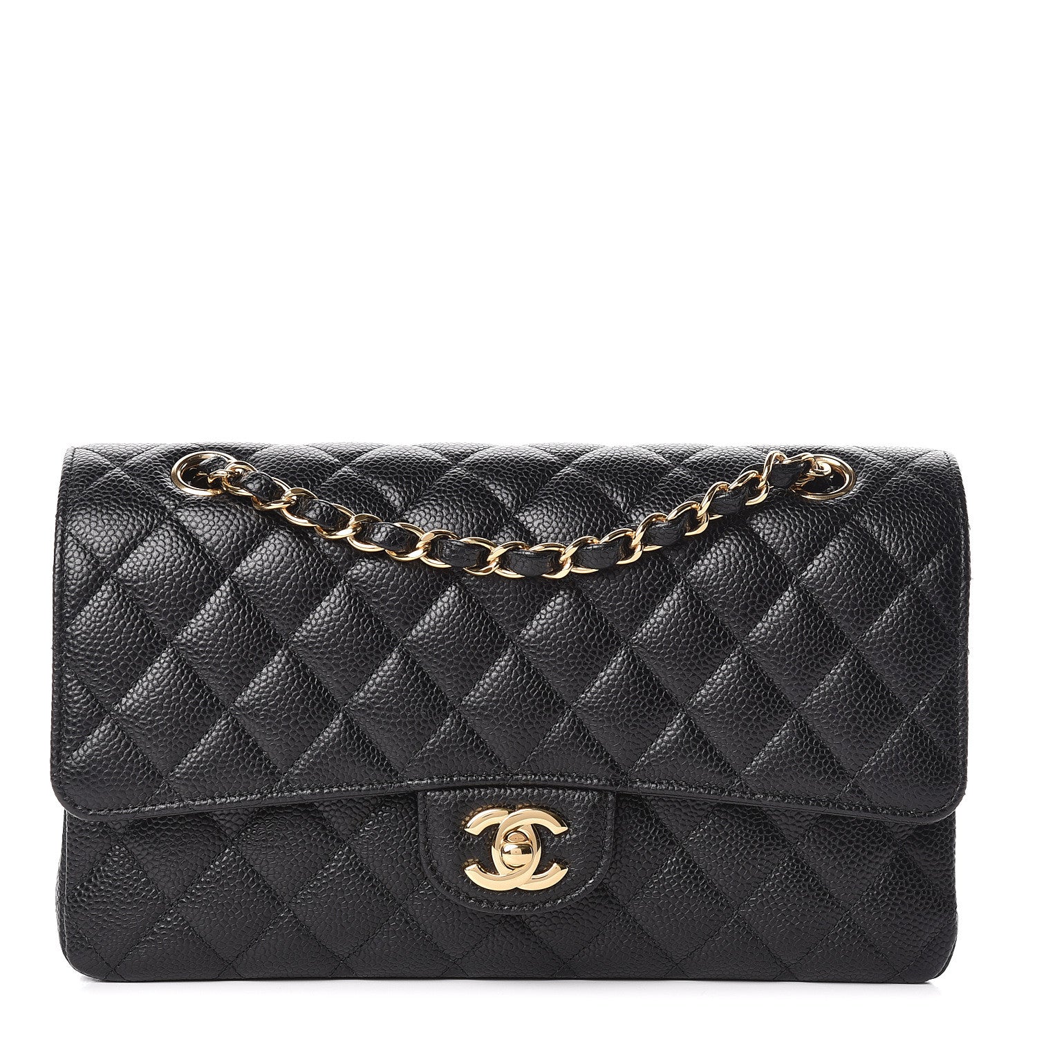 Chanel Caviar Quilted Medium Double Flap Black 1 of 11