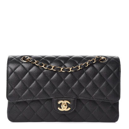 Chanel Caviar Quilted Medium Double Flap Black 1 of 11