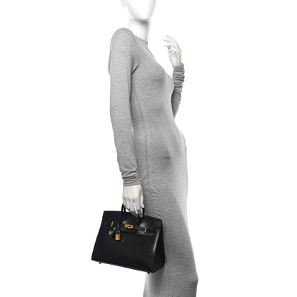 Hermes Box Birkin Sellier 25 Black 2 of 11