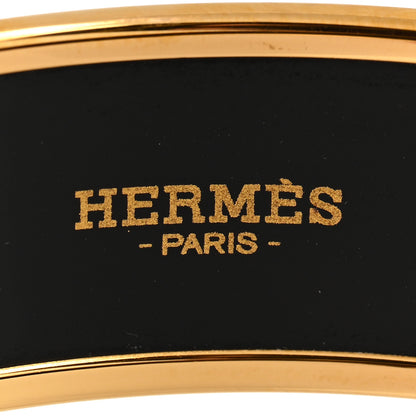 Hermes Enamel Printed Wide L'Arbre De Vie Bracelet Orange 4 of 6