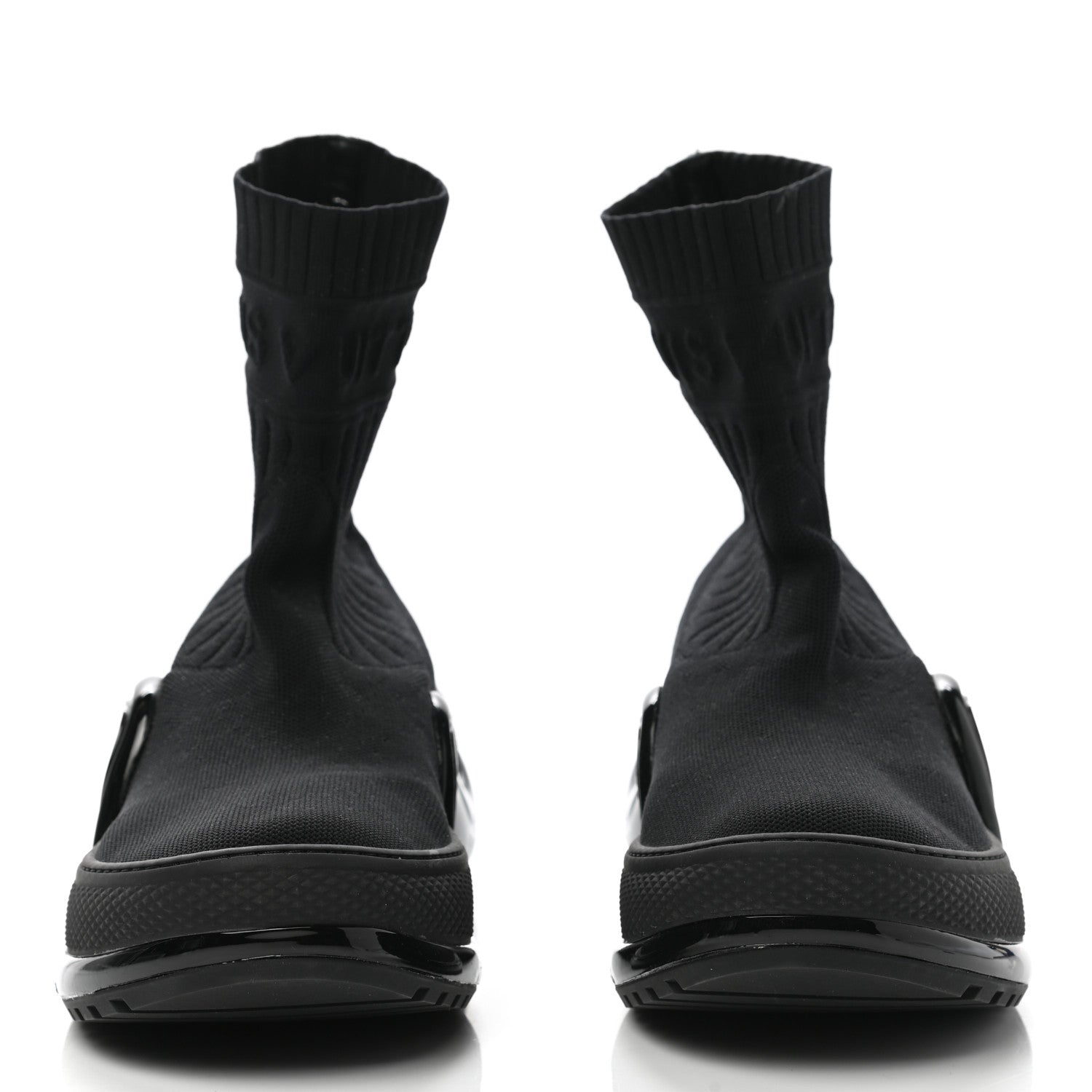 Louis Vuitton Stretch Textile Patent LV Archlight Sneaker Boots 41 Black 2 of 8