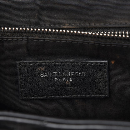 Saint Laurent Calfskin Y Quilted Monogram Small Loulou Backpack Black 7 of 11