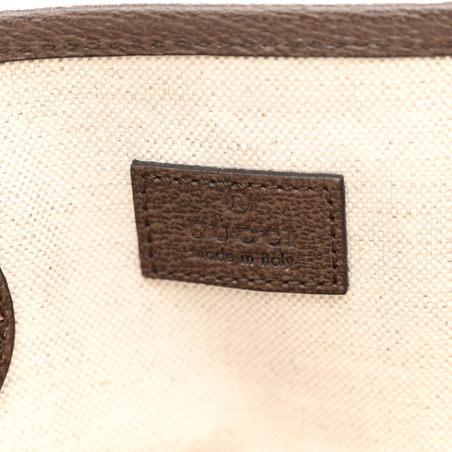 GG Supreme Monogram Textured Calfskin Small Ophidia Shoulder Tote Bag Beige Ebony New Acero