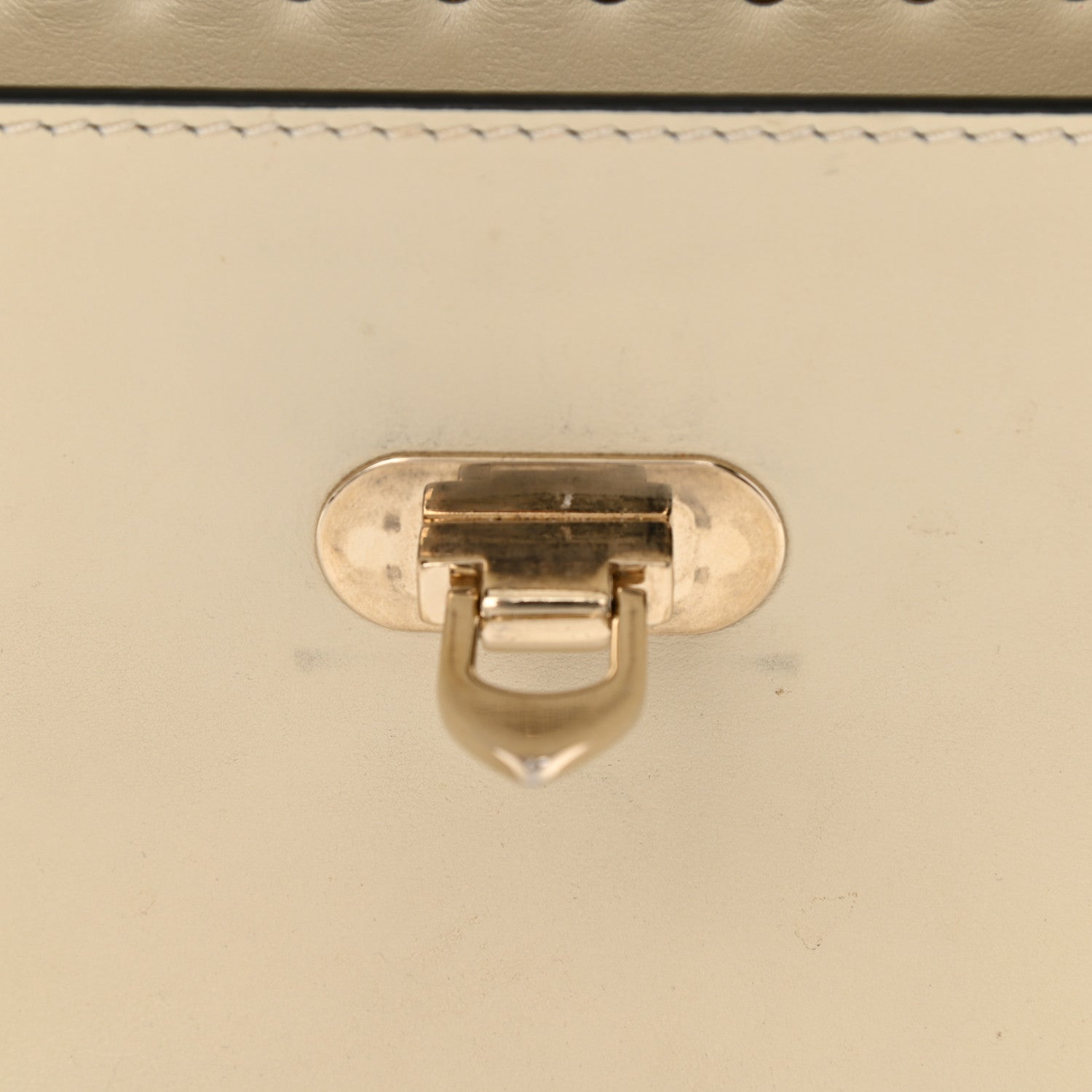 Valentino Garavani Vitello Small Rockstud Single Handle Flap Bag Light Ivory 15 of 19