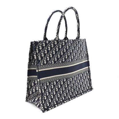Christian Dior Oblique Large Book Tote Blue Multicolor 3 of 10