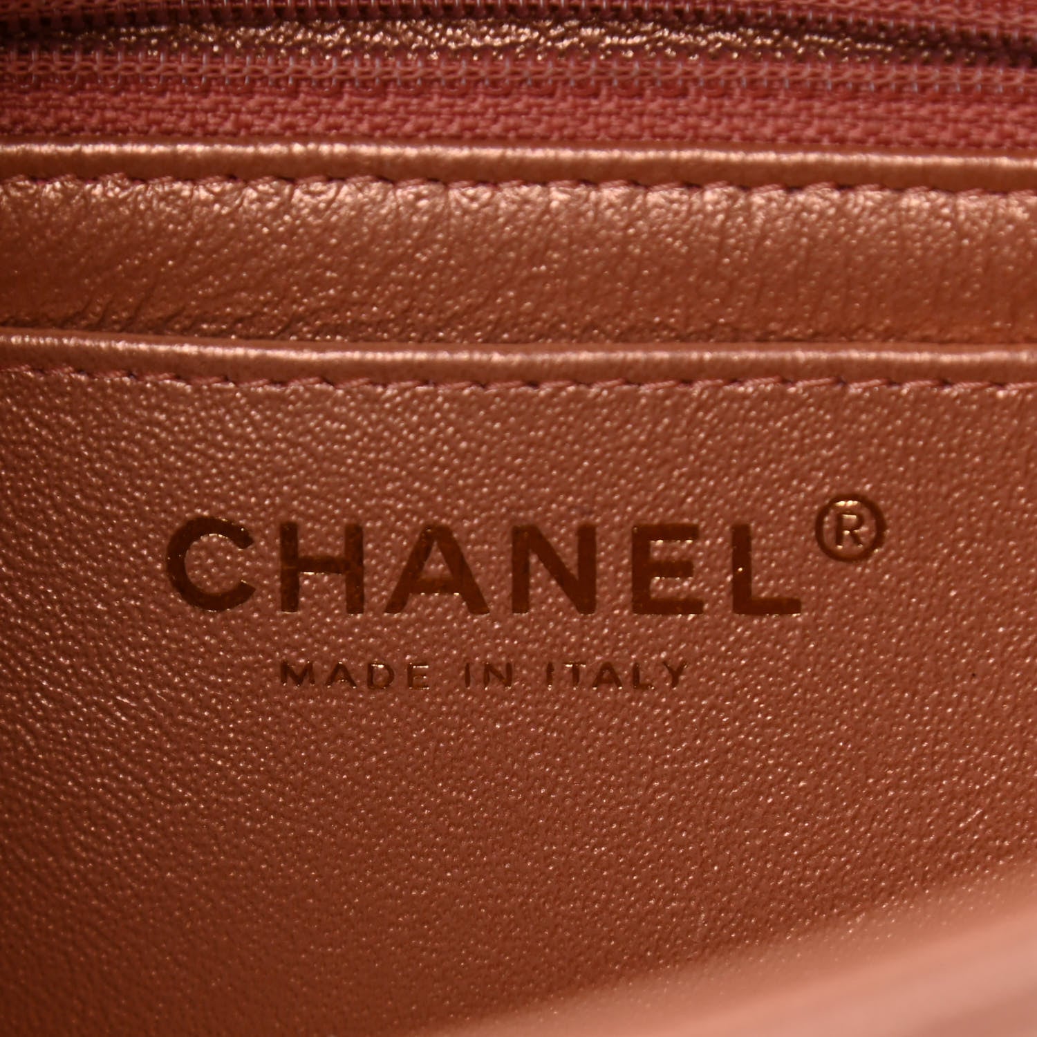 Chanel Metallic Lambskin Quilted Ombre Mini Rectangular Flap Pink 6 of 11