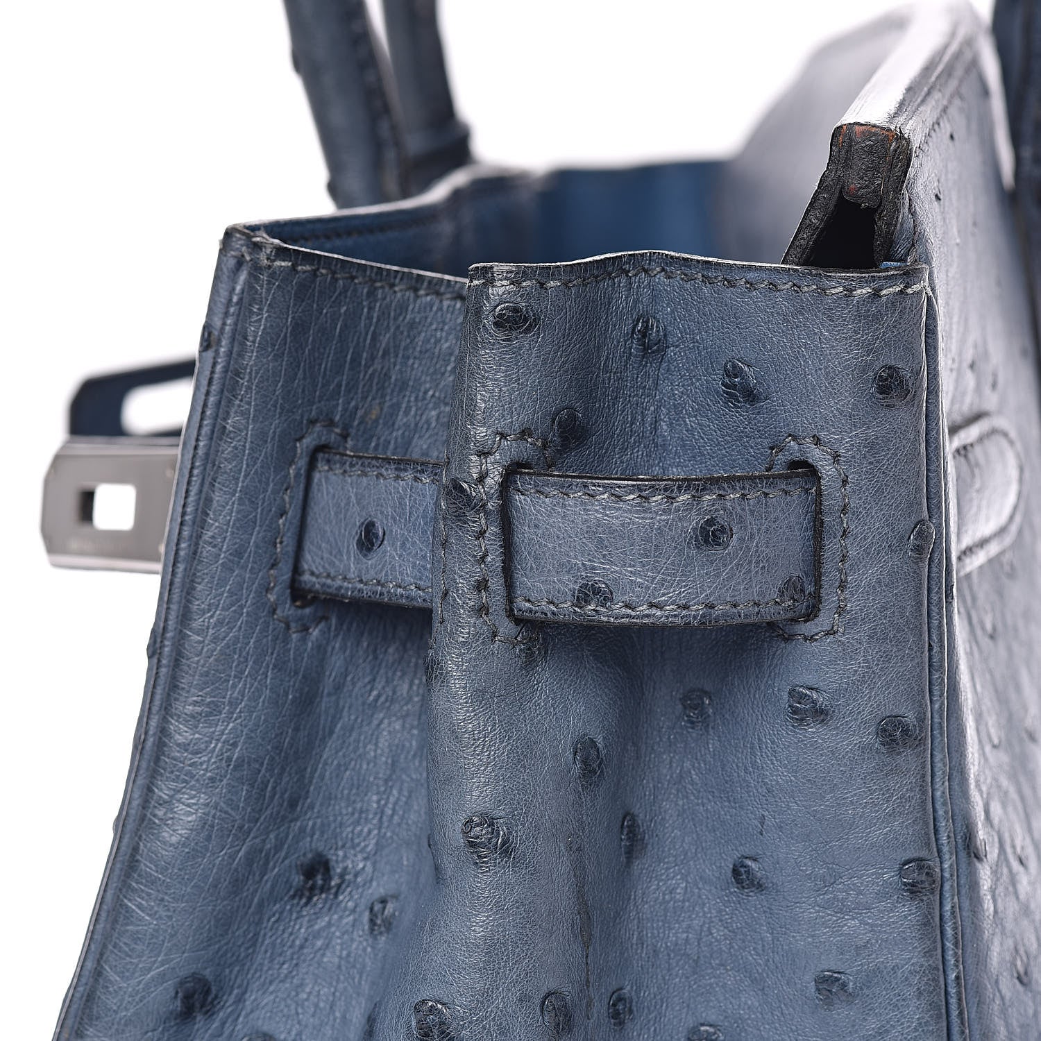 Hermes Ostrich Birkin 30 Bleu Roi 21 of 30