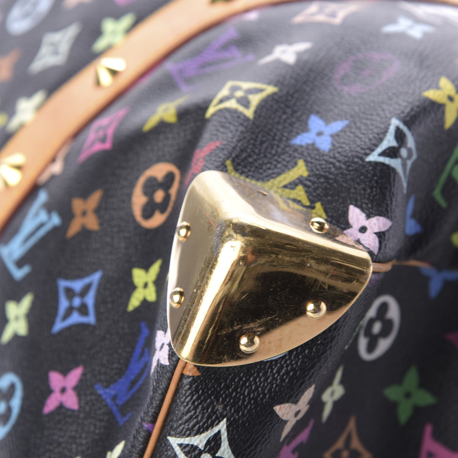 Louis Vuitton Monogram Multicolor Keepall 45 Black 6 of 15