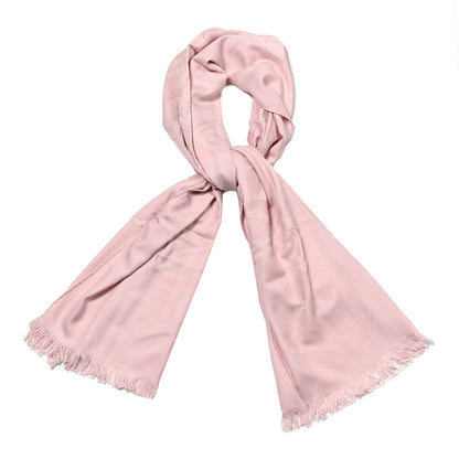 Hermes Cashmere Silk New Libris Stole Rose Petale 1 of 4