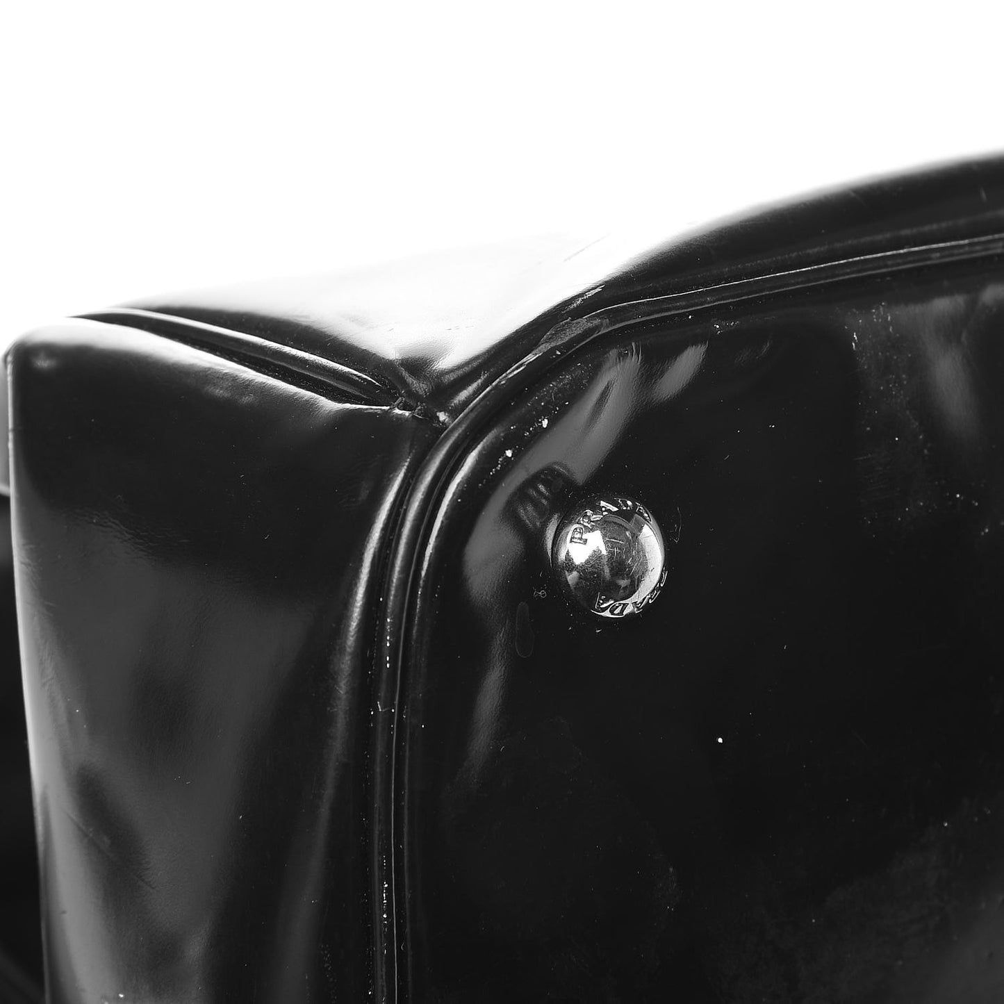 Spazzolato Crystal Frame Bag Black