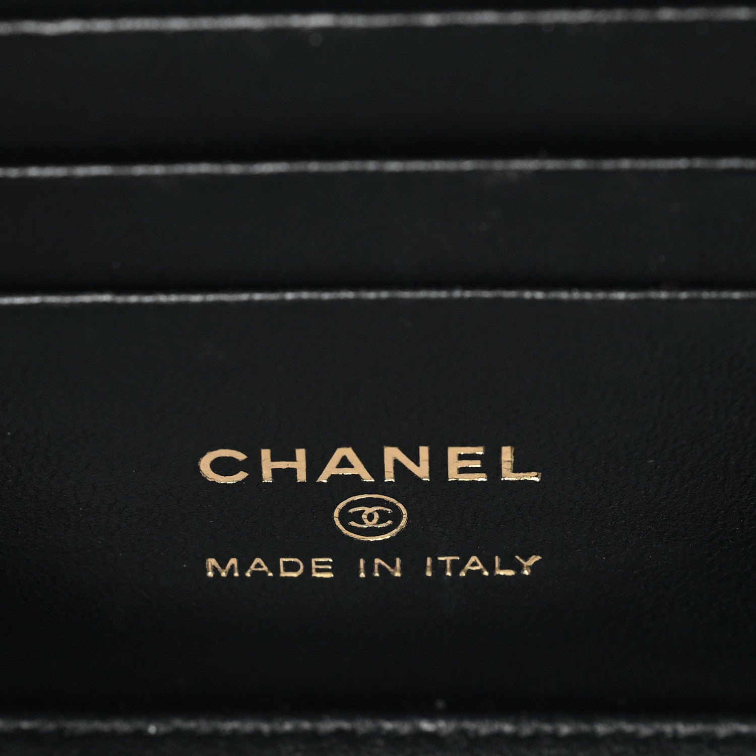 Chanel Lambskin Quilted Golden Links Top Handle Vanity Case With Chain Black 6 of 10