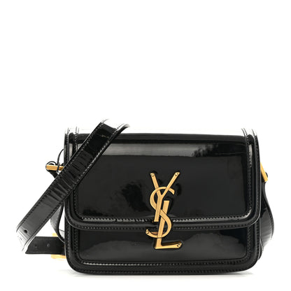 Saint Laurent Vernice Diamond Small Solferino Satchel Black 1 of 9