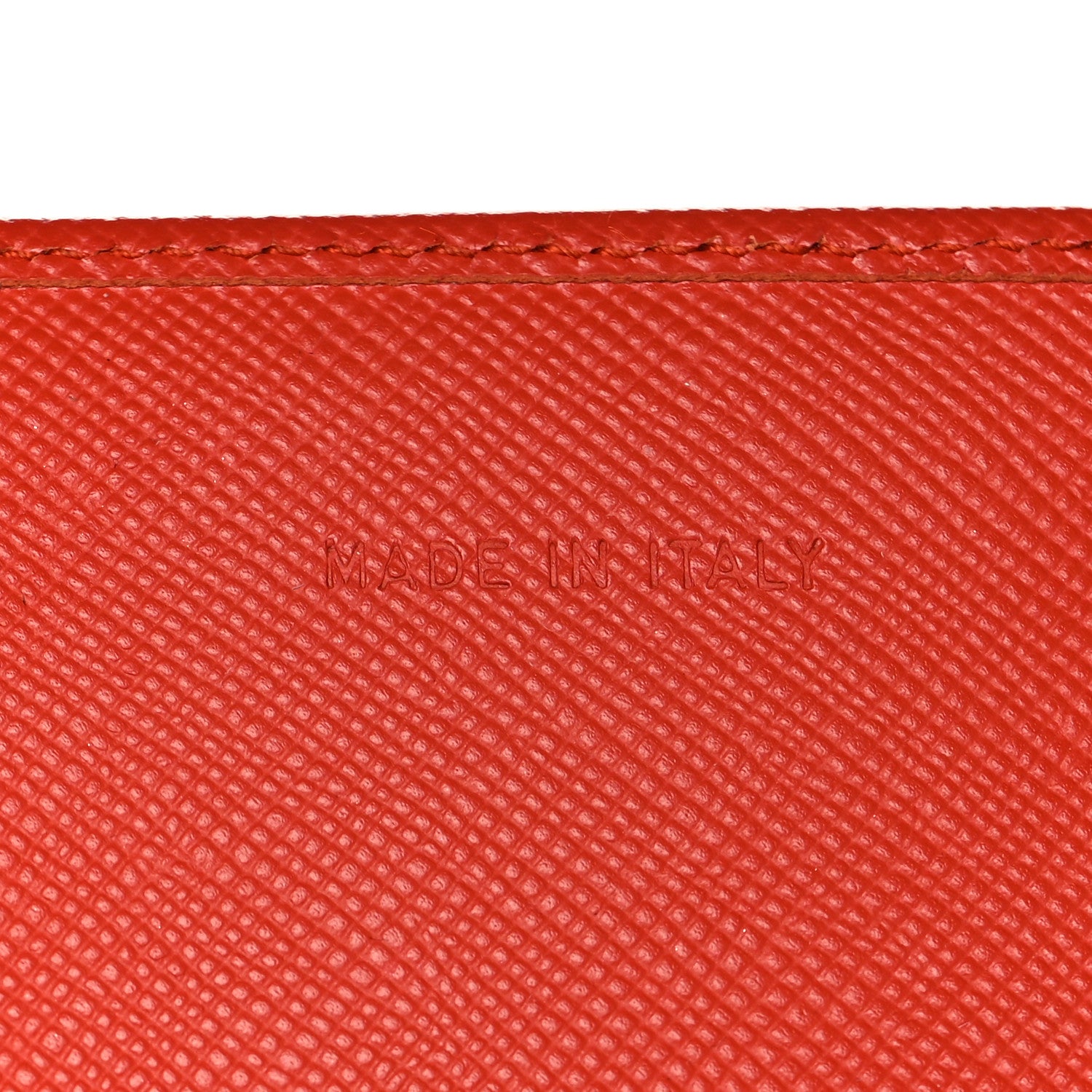Prada Saffiano Triangle Continental Flap Wallet Peonia 7 of 11