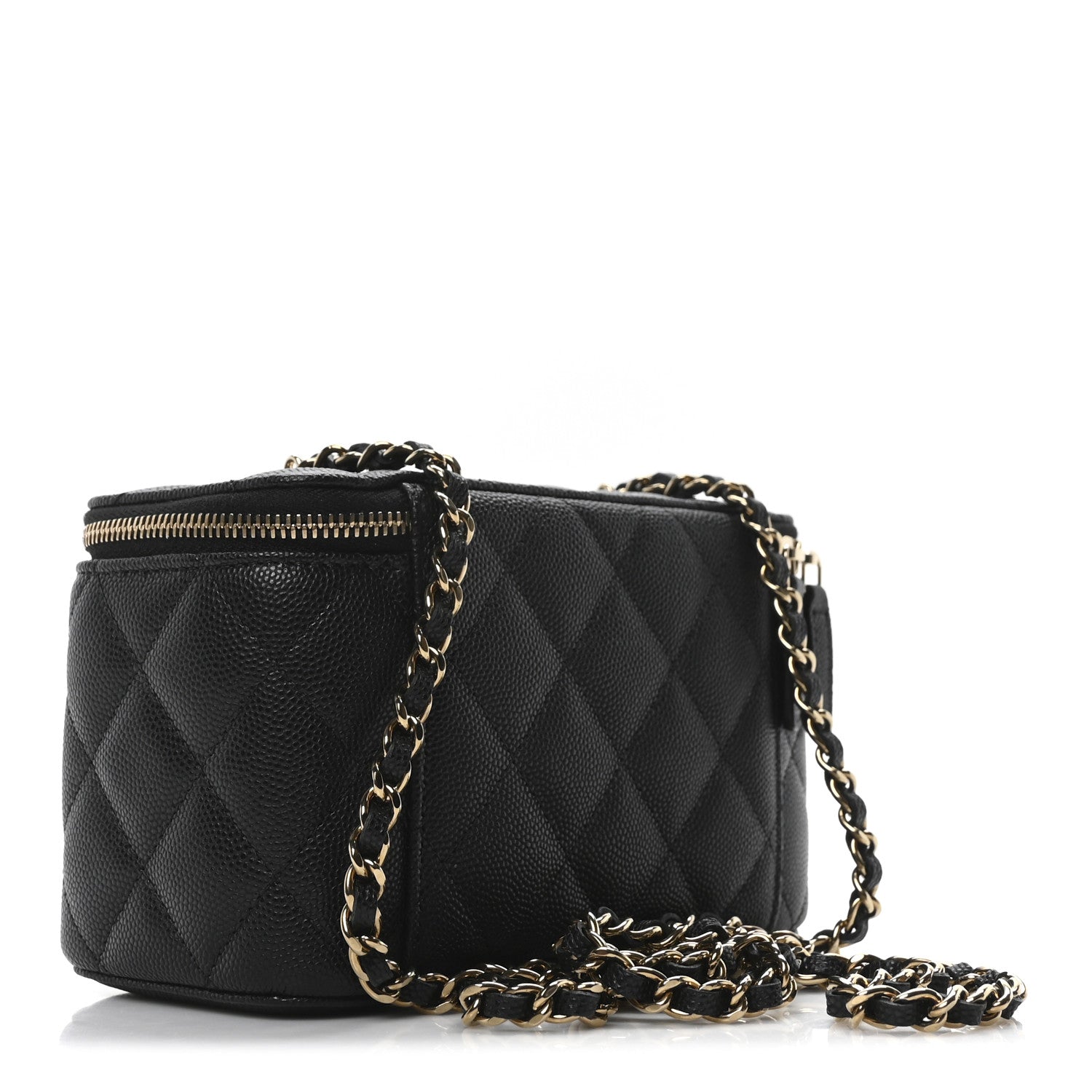 Chanel Caviar Quilted Small Vanity Case With Chain Black 3 of 10