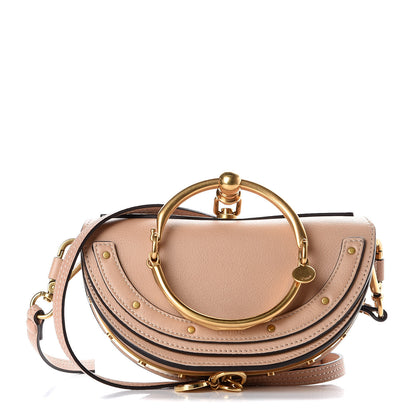 Chloe Calfskin Small Nile Bracelet Minaudiere Bag Biscotti Beige 1 of 9