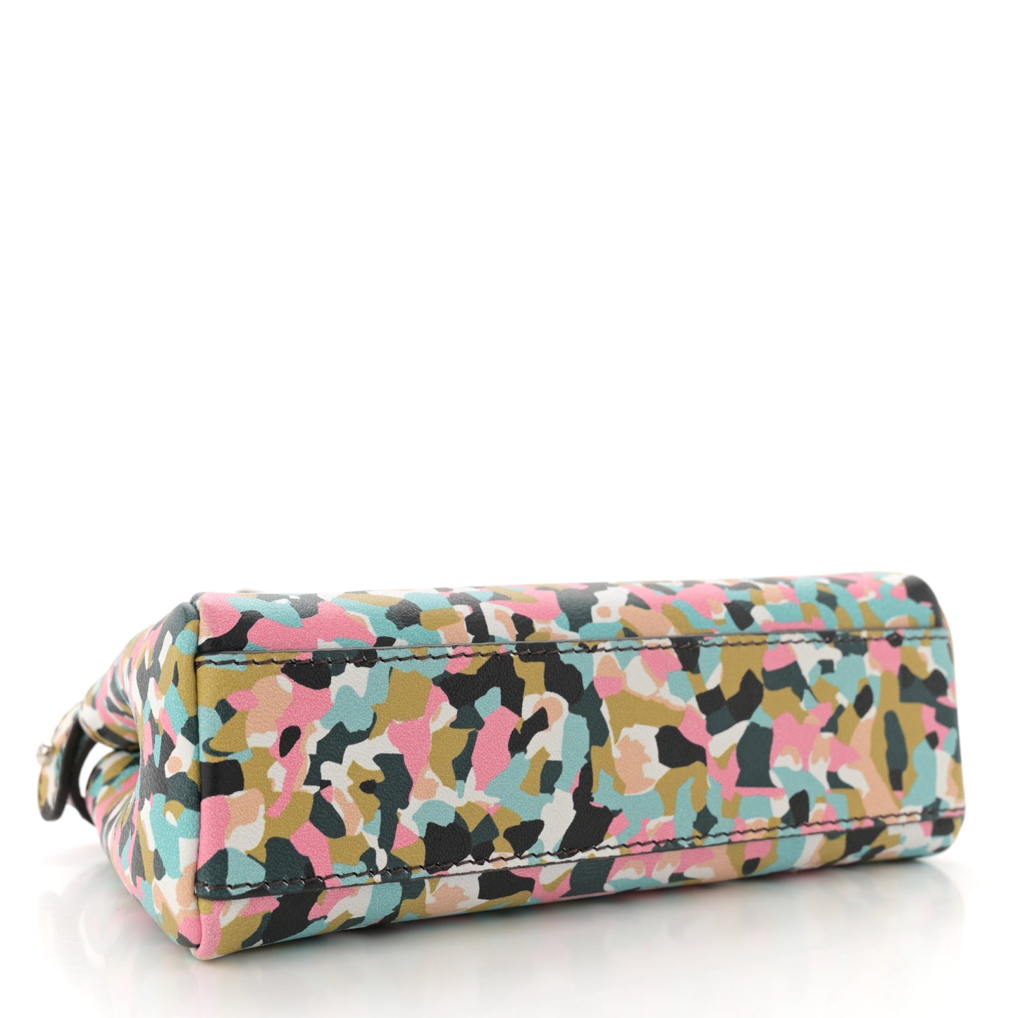 Vitello Seta Granite Micro Peekaboo Iconic Satchel Multicolor