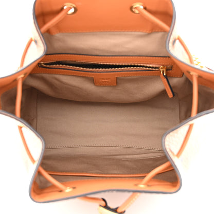 MCM Visetos Small Soft Berlin Drawstring Bucket Bag Cognac 5 of 10