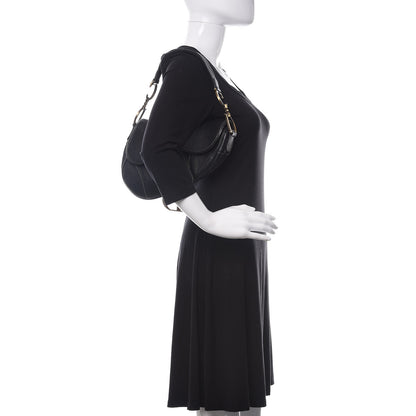 Christian Dior Calfskin Saddle Bag Black 2 of 14