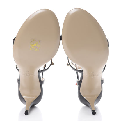 Valentino Garavani Calfskin Rockstud Gladiator 70mm Sandals 38 Black 5 of 8