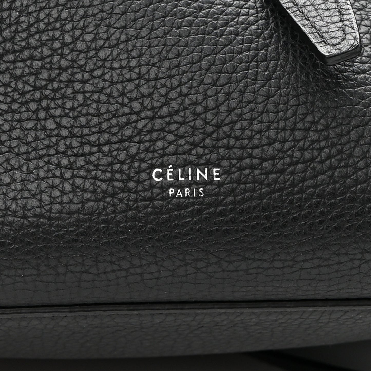 Supple Grained Calfskin Small Big Bag Black