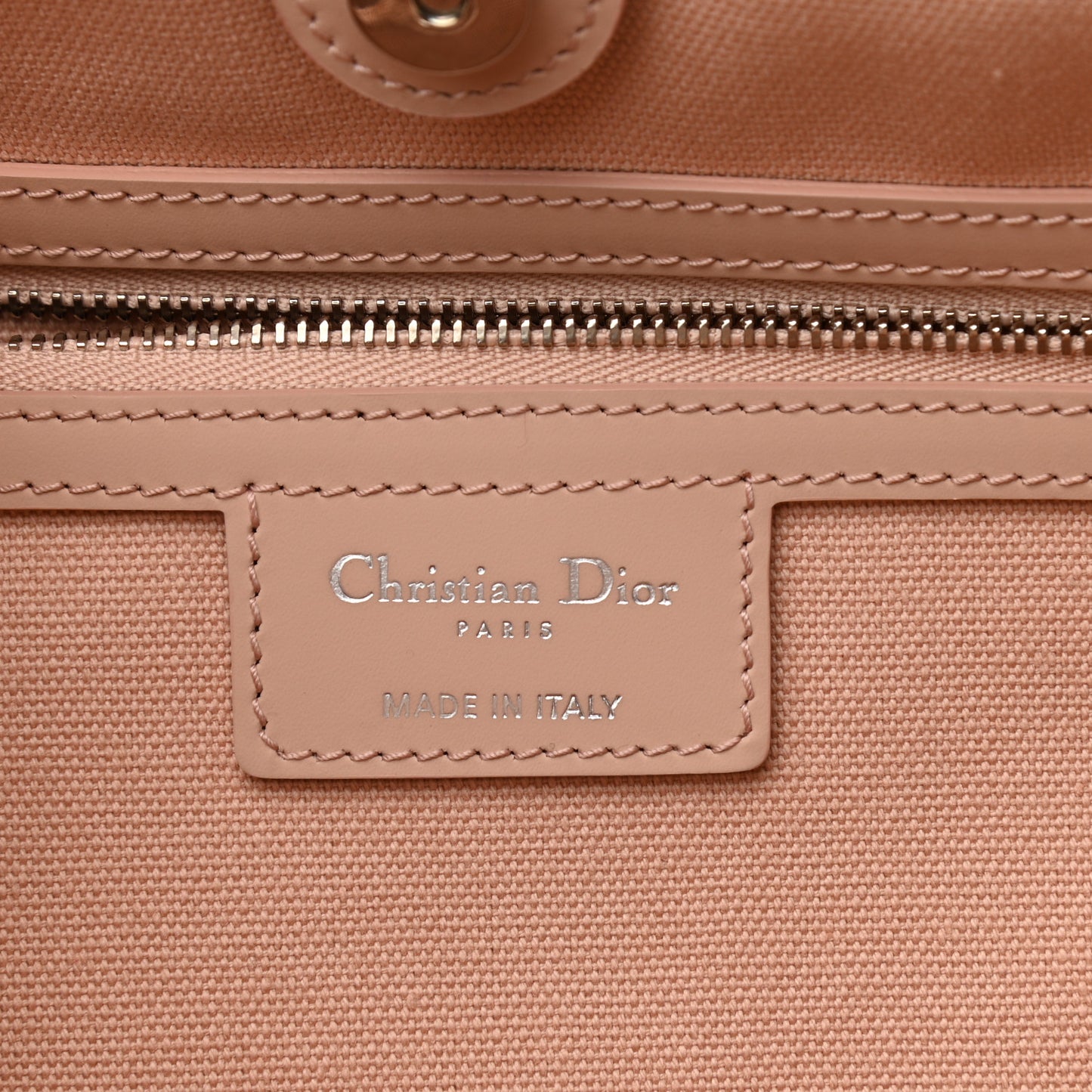 Coated Canvas Cannage Panarea Shopping Tote Rosato