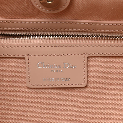 Christian Dior Coated Canvas Cannage Panarea Shopping Tote Rosato 5 of 9