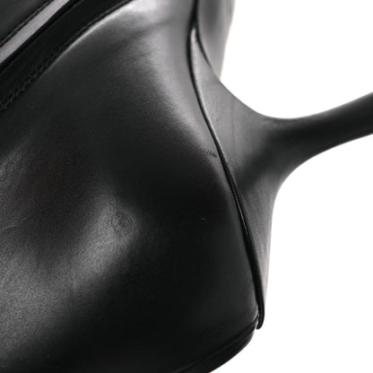 Balenciaga Shiny Calfskin BB Knife Booties 38 Black Gold 12 of 13
