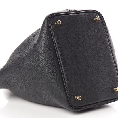 Hermes Taurillon Clemence Picotin Lock 18 PM Black 9 of 10