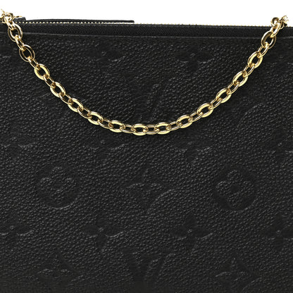 Louis Vuitton Empreinte Double Zip Pochette Black 7 of 10