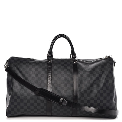 Louis Vuitton Damier Graphite Keepall Bandouliere 55 1 of 9