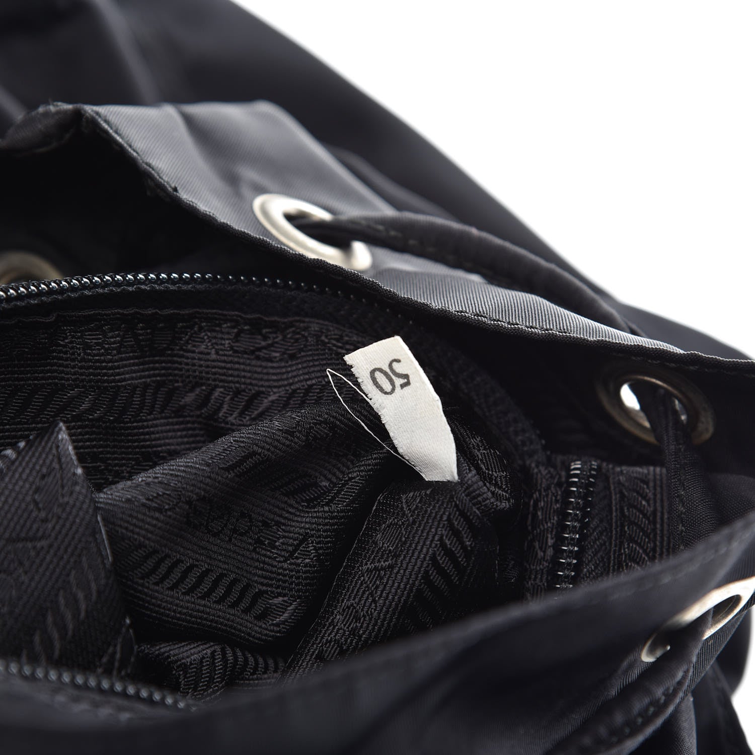 Prada Nylon Vela Medium Backpack Black 7 of 12